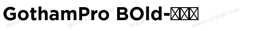 GothamPro BOld字体转换